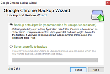 Google Chrome Backup screenshot 5