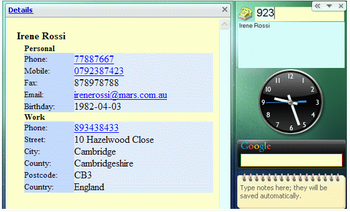 Google Desktop Open Contacts Plug-in screenshot 3