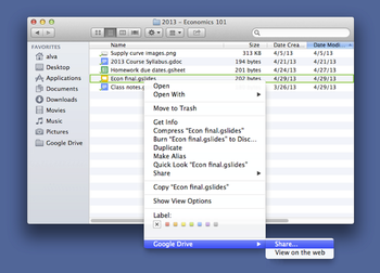 Google Drive screenshot