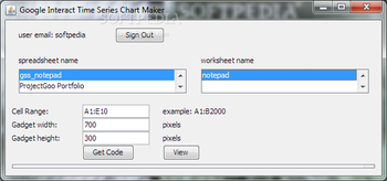 Google Interact Time Series Chart Maker screenshot