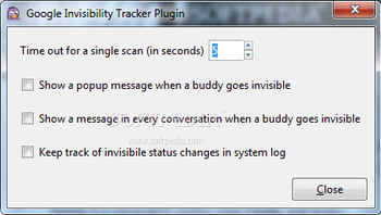 Google Invisibility Tracker screenshot