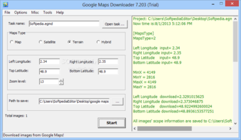 Google Maps Downloader screenshot