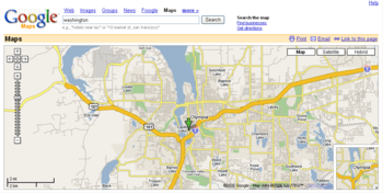 Google Maps for Internet Explorer and Windows screenshot