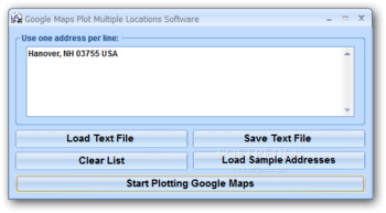 Google Maps Plot Multiple Locations Software screenshot