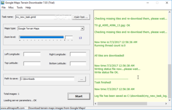 Google Maps Terrain Downloader screenshot