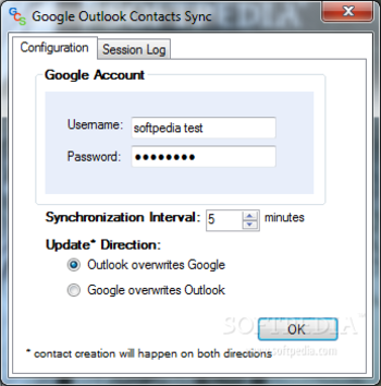 Google Outlook Contact Sync screenshot 2