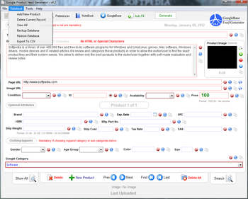 Google Product Feed Generator Lite screenshot 4