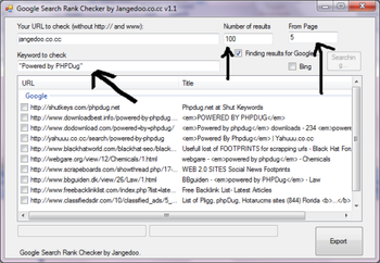 Google Search Rank Checker and Scraper screenshot