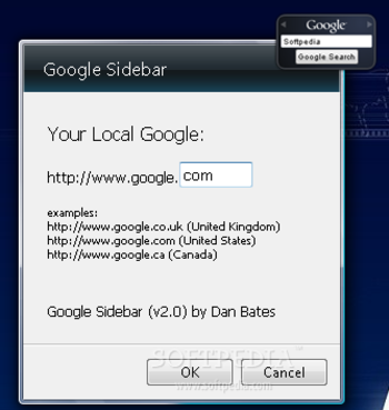 Google Sidebar screenshot 2