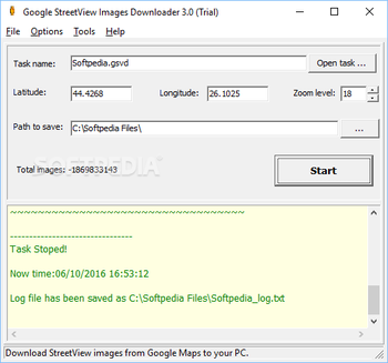 Google StreetView Images Downloader screenshot