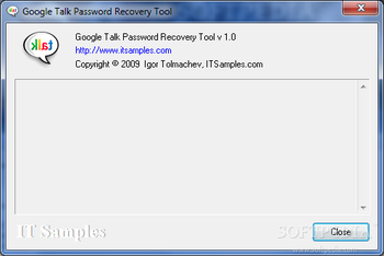 Google Talk Password Recovery Tool screenshot 2