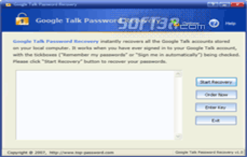 Google Talk Password Recovery screenshot 2