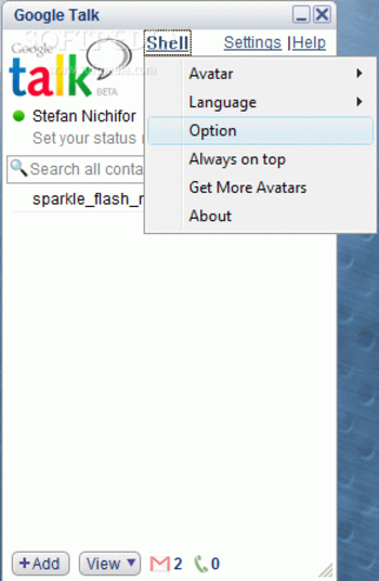 google talk shell screenshot