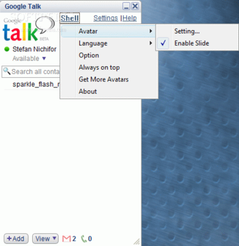 google talk shell screenshot 2