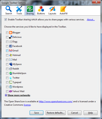 Google Toolbar for Firefox screenshot 12