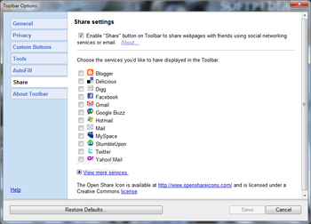 Google Toolbar screenshot 12