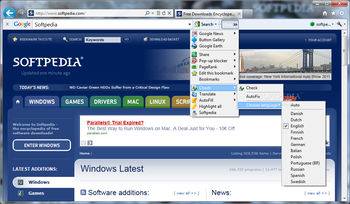 Google Toolbar screenshot 6