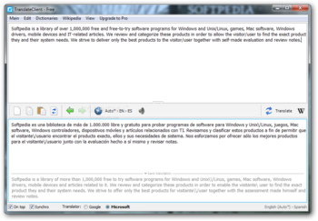 Google Translate Client screenshot 2