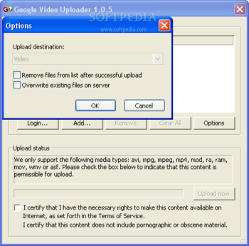 Google Video Uploader screenshot 2
