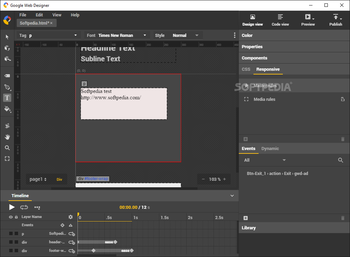 Google Web Designer screenshot 10