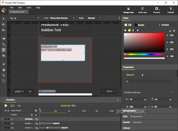 Google Web Designer screenshot 2