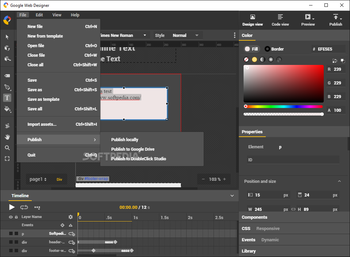 Google Web Designer screenshot 3