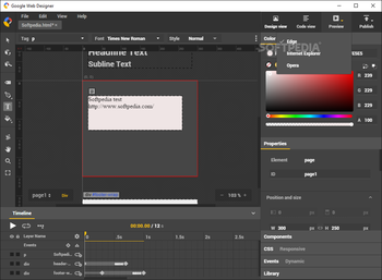 Google Web Designer screenshot 8