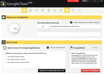 GoogleClean screenshot