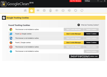 GoogleClean screenshot 2