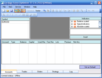 Gordago Forex Optimizer TT screenshot