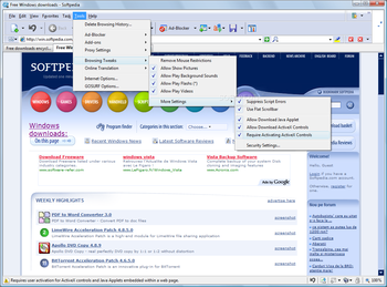 GoSuRF Browser screenshot 2