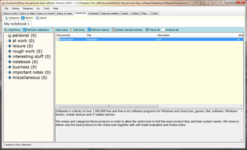 GoswainthaDiary free personal diary software Portable screenshot 4