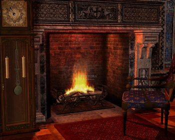 Gothic Fireplace - Animated Screensaver screenshot