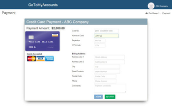 GoToMyAccounts.com screenshot