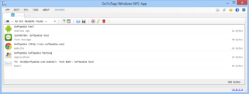 GoToTags Windows NFC App screenshot