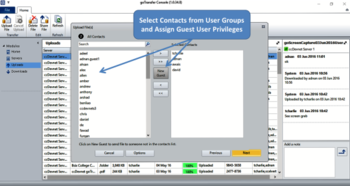 goTransfer File Transfer Console screenshot 5