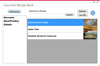 Gourmet Recipe Book screenshot
