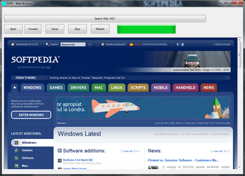 GPM - Web Browser screenshot