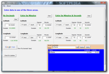 GPS Converter screenshot