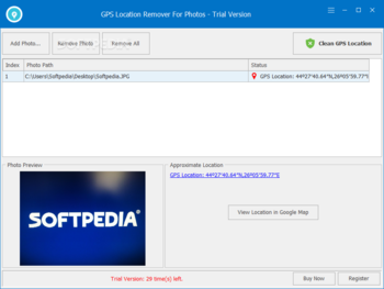 GPS Location Remover For Photos screenshot