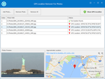 GPS Location Remover For Photos screenshot