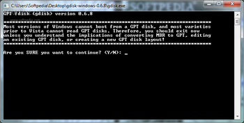 GPT fdisk screenshot
