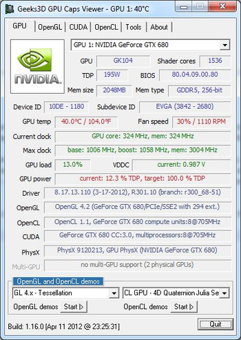 GPU Caps Viewer Portable screenshot 2