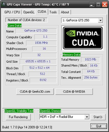 GPU Caps Viewer Portable screenshot 3
