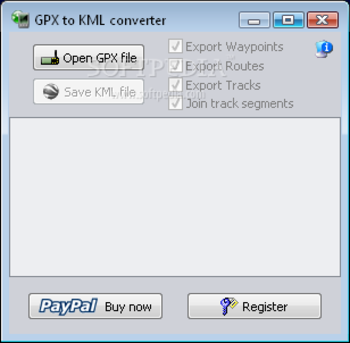 GPX To KML Converter screenshot