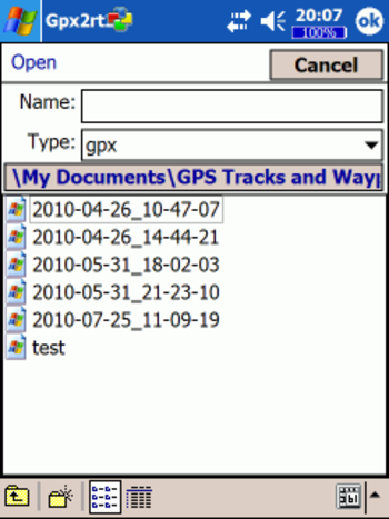 Gpx2rt2 screenshot