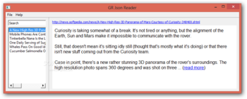 GR Json Reader screenshot