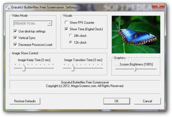 Graceful Butterflies Free Screensaver screenshot 2