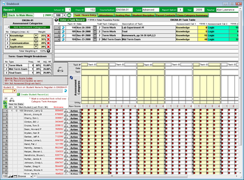 Gradebook for NitWits screenshot