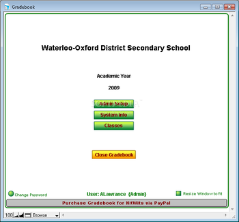 Gradebook for NitWits screenshot 2